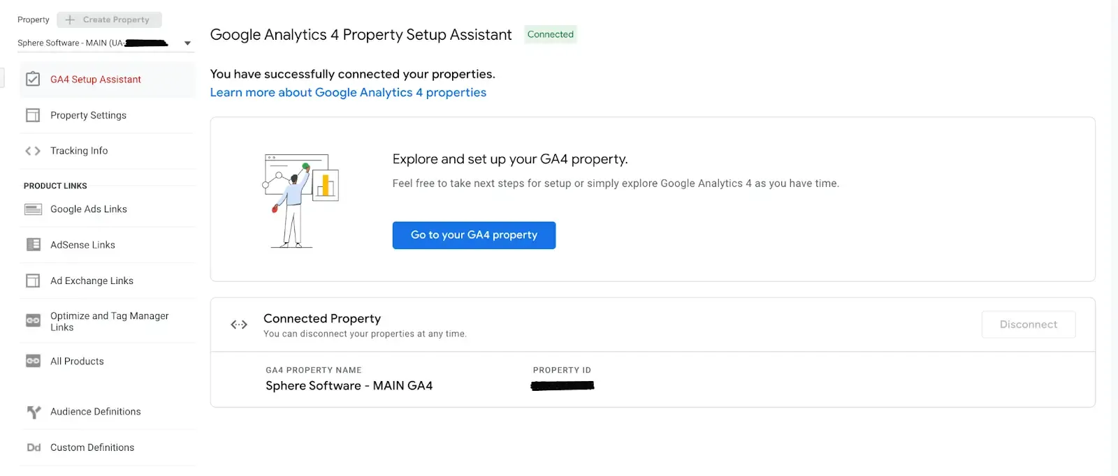 universal analytics to Google Analytics 4 view