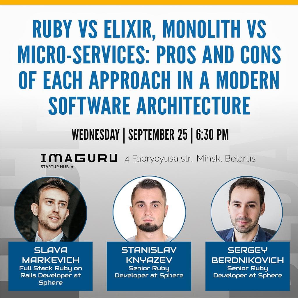 Software Architecture 9/25/19 Tech Debates Minsk