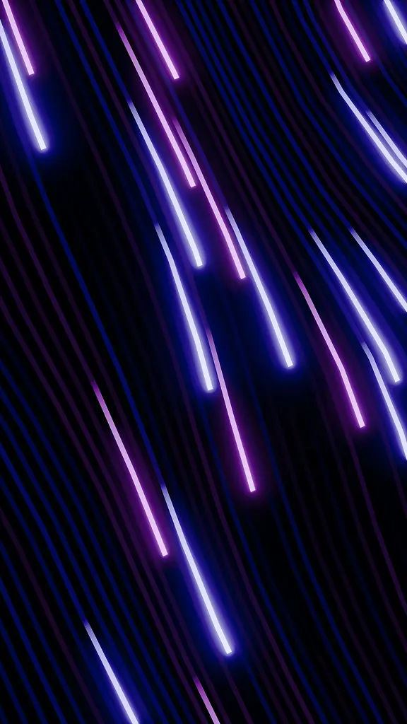 Abstract neon light streaks symbolising the breadth of assessment areas